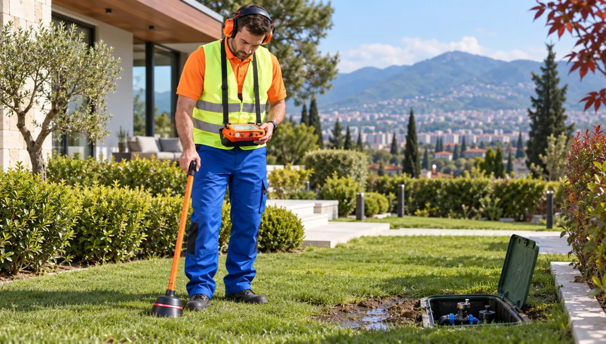 Havuz, Müştemilat ve Bahçe Musluğu Hattında Su Kaçağı